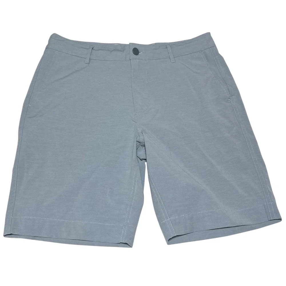 Faherty All Day Shorts Mens 31 Grey Recycled Stretch Hybrid Performance Water